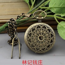Antiques and miscellaneous collections craft gifts pure copper mechanical watches Omega pocket watches single-open retro pocket watches new products