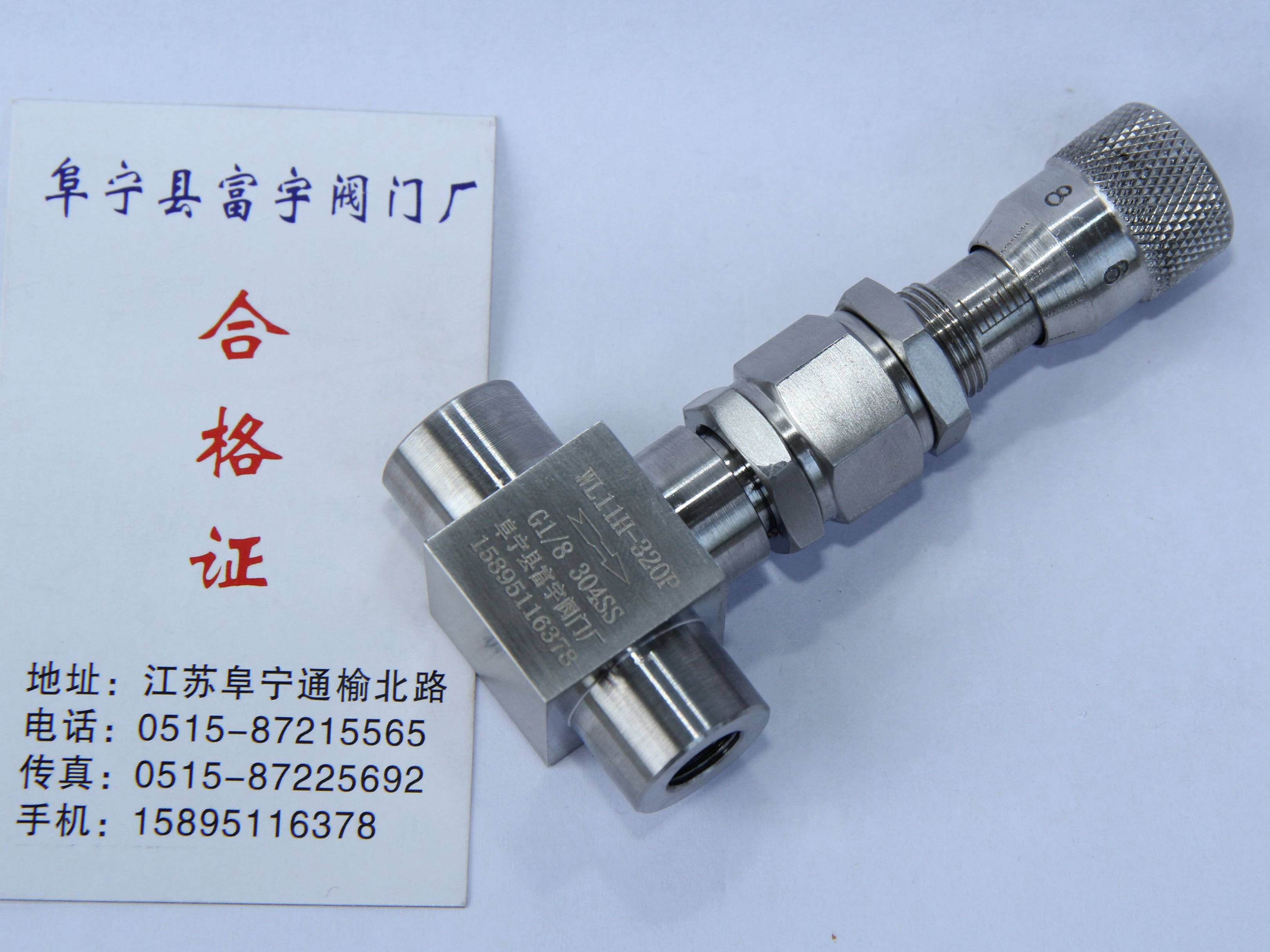 Stainless steel control valve scale micro control valve Flow control valve WL11H-320P G1 4 G1 8