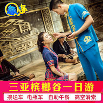 Sanya Penang Valley One-Day Scenic Area Ticket Reservation Battery Car Dustpan Meal Flying Pig Tour includes pick-up and drop-off pure play group