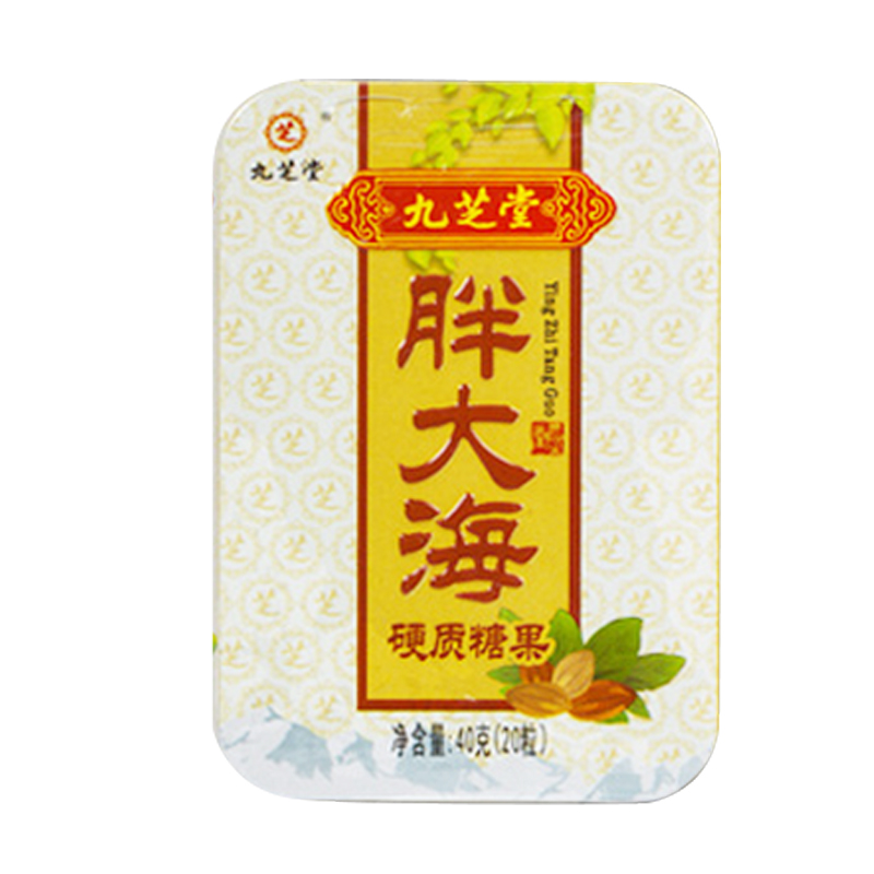 九芝堂 胖大海硬质糖果40g润喉糖       罗汉果润喉糖 金银花