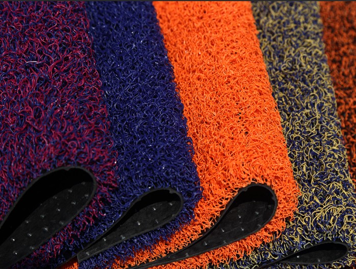 Customized 20mm thickened silk circle mat floor mat carpet foyer plastic foot mat bathroom non-slip mat