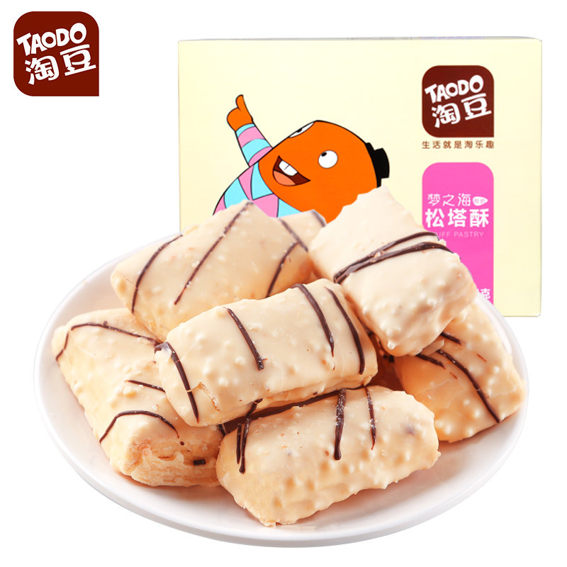 【天猫超市】淘豆松塔酥204g  休闲零食 糕点饼干点心
