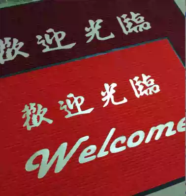 Special price PVC welcome non-slip carpet floor mat doormat Hotel company hotel door welcome blanket can be customized