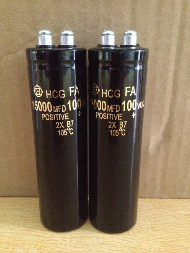 Imported Japanese Hitachi 100V15000UF high-quality audio filter aluminum electrolytic capacitors with various volumes