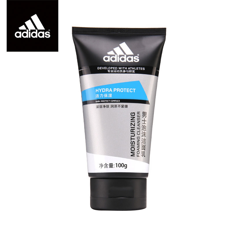 【天猫超市】阿迪达斯男士洗面奶活力保湿泡沫洁面乳100g控油