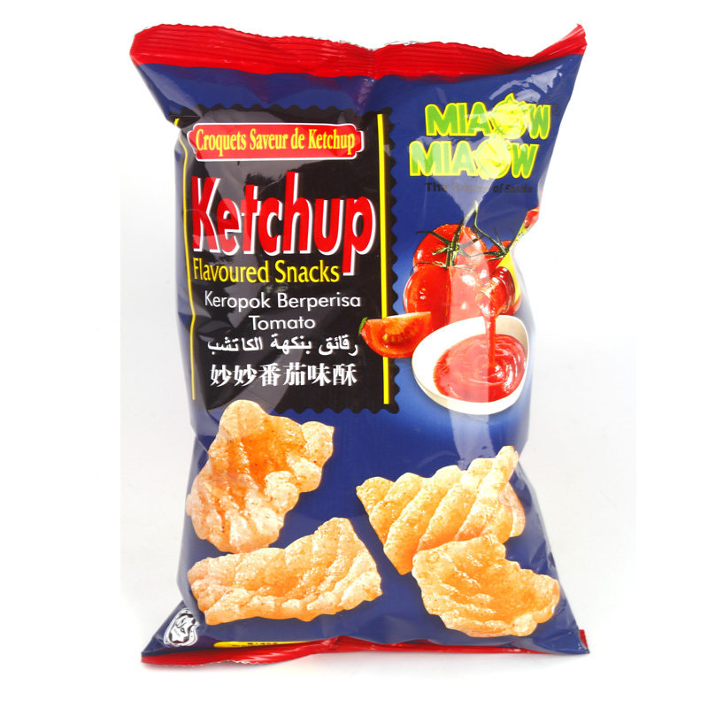 【天猫超市】马来西亚进口膨化零食品  妙妙番茄味脆片60g小吃