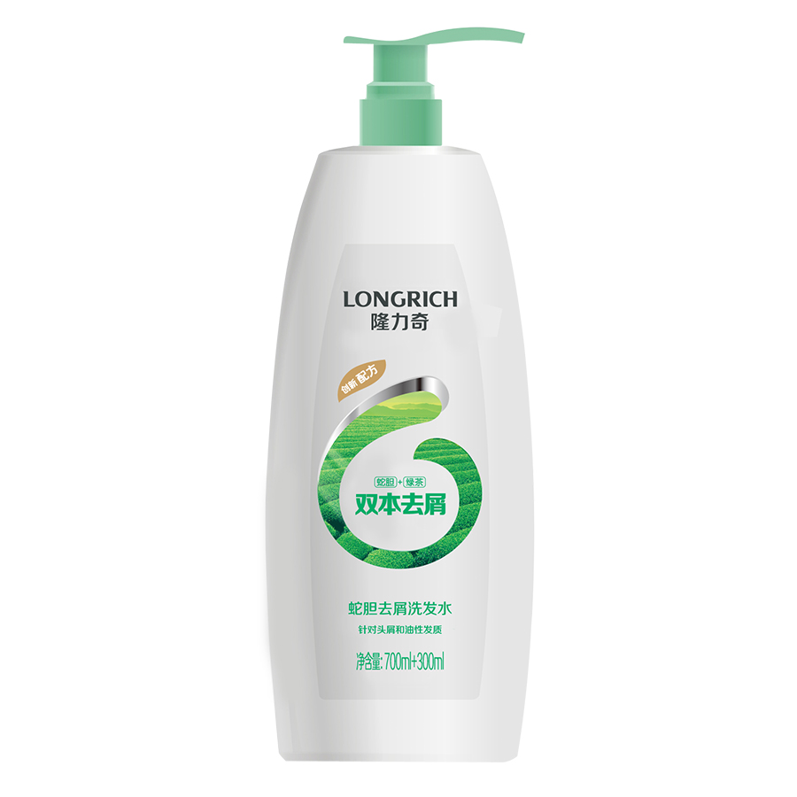 隆力奇蛇胆去屑洗发水700ml+300ml