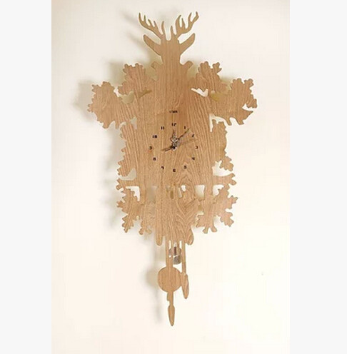 other Qita Simple Wooden Wall Clock Mute Quartz Hanging Wall Decoration European Nordic Creative Decoration Music - Taobao