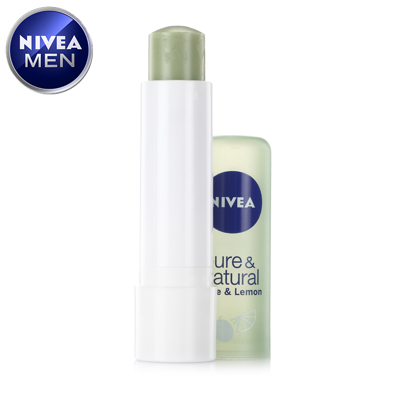 Nivea/妮维雅自然呵护润唇膏 2.4g 柠檬橄榄滋养深度补水滋润双唇