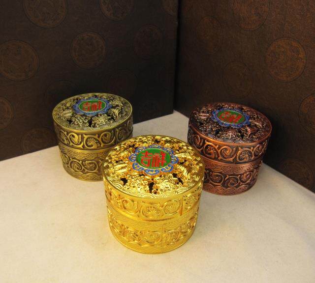 Eight Treasure Huan Incense Stove Full Alloy Sandalwood Stove Sink Incense Wire Incense Stove Eight Auspicious Rings Incense Stove Tower Incense Stove Big