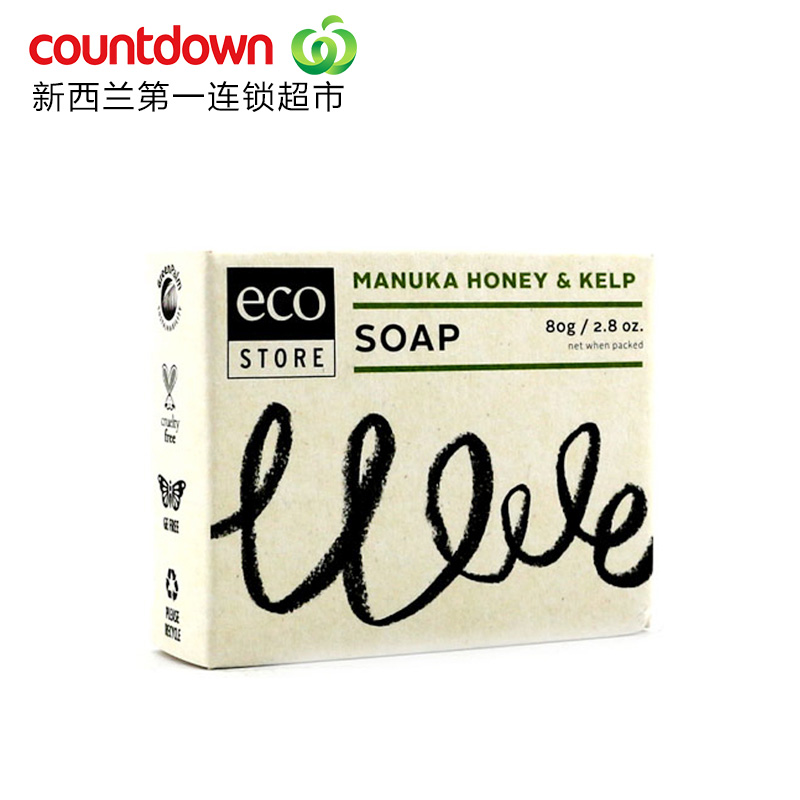 Eco Store 天然植物提取麦卢卡蜂蜜海藻香皂 80g