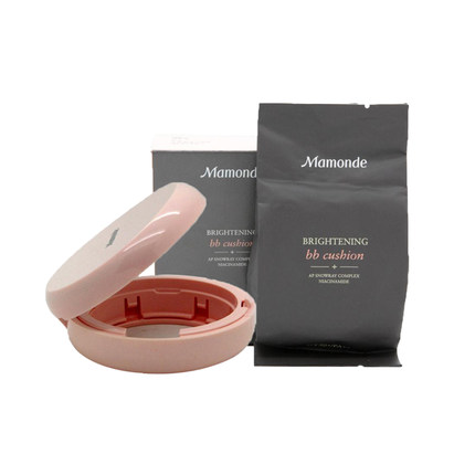 Mamonde/梦妆气垫BB霜光采裸透气垫霜15g+配套镜盒隔离遮瑕防晒