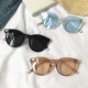 Kính râm nữ ngôi sao thủy tinh với kính râm gọng tròn tròn phiên bản Hàn Quốc cá tính retro kính râm mới 2018 nam mới