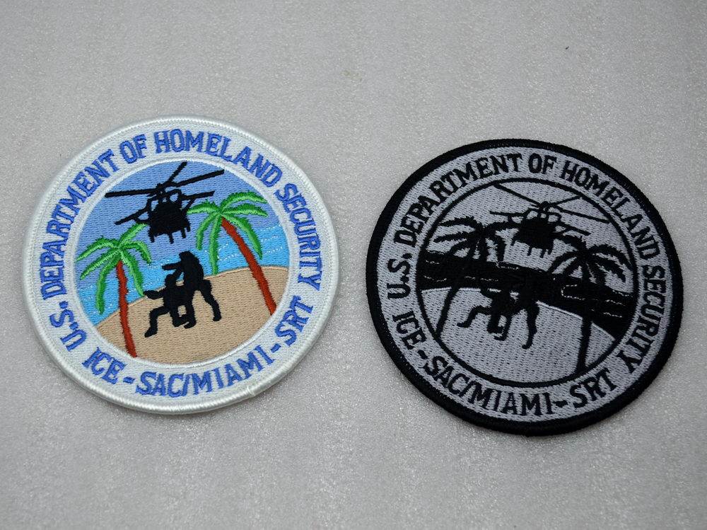 U.S. Department of Homeland Security Immigration and Customs ICE Miami MIAMI Branch SRT Armband Badge - Taobao