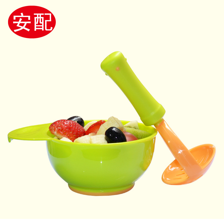 手动宝宝食物研磨碗婴儿水果辅食工具研磨器碾磨碗儿童辅食碗餐具