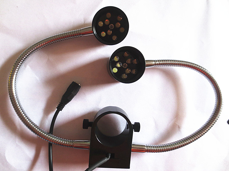 32mm inner diameter microscope special LED side light white light double snake tube light ring light source universal light