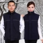 Mùa đông ngoài trời quần áo công sở cotton vest nam Làm dày xưởng kỹ thuật quần áo vest bông In quảng cáo vest cưới khoác vest nữ