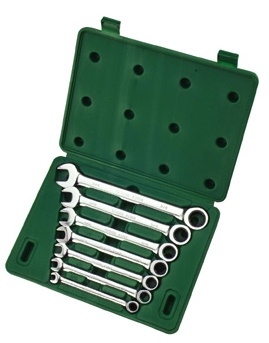 World of five gold tools 7 pieces British full polished opening quick wrench set sleeve