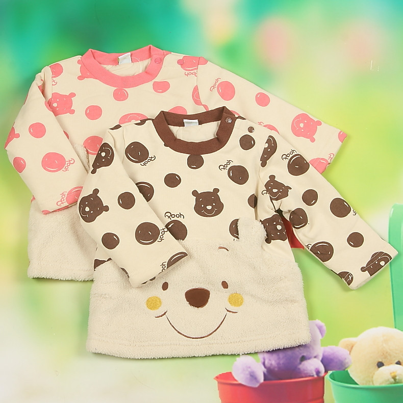 迪士尼宝宝专柜正品童装幼童冬款外出服幼儿童圆领棉服1034000204