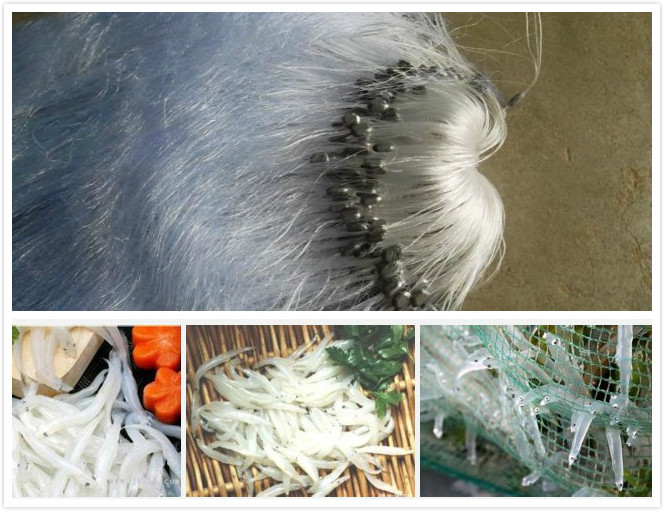 Silver fish net sticky net fishing net small fish net noodle fish net ultra-fine soft silver fish white striped fish net wire mesh floating net sinking net