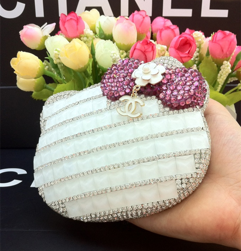 Insert drilling water drill cute KT cat calculator Cosmetic Mirror Dual-use sticker drill KT cat cartoon computer