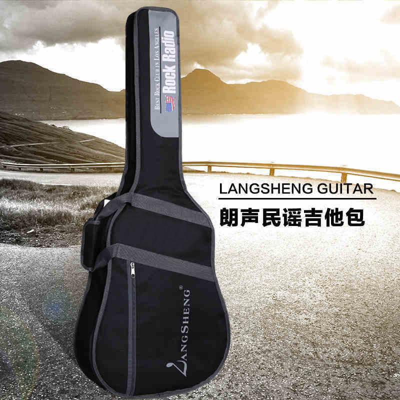 Langsheng guitar backpack 40 inch 41 inch folk guitar bag thickened shoulder baby bag bag