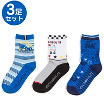 Japanese SanrioRunabouts car children socks three pairs of socks (13-15cm)