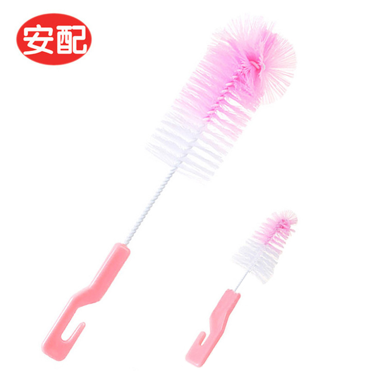 安配清洗奶瓶刷/奶嘴刷/水壶水杯刷宝宝奶瓶奶嘴刷子尼龙清洗工具