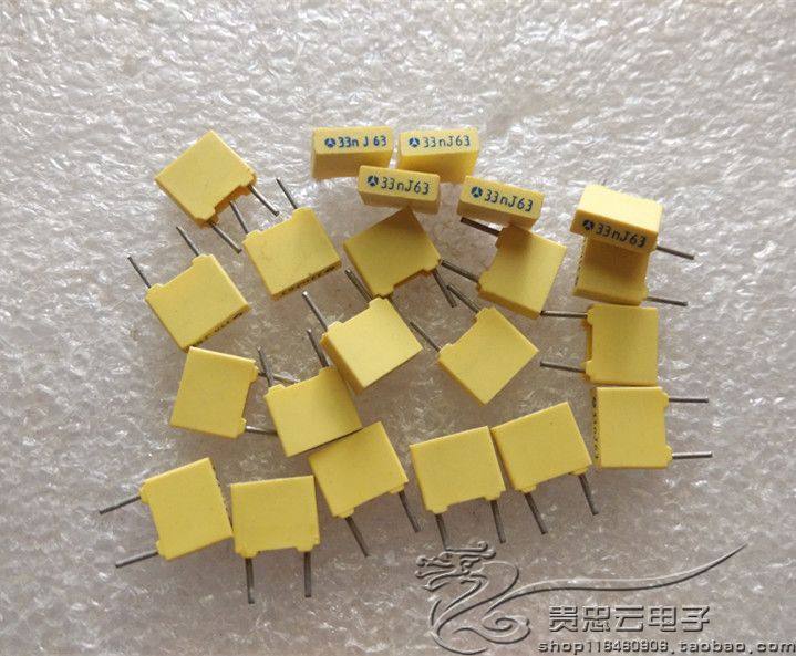 New French TPC Thomson 63V0 33UF 33n Fever square film capacitor