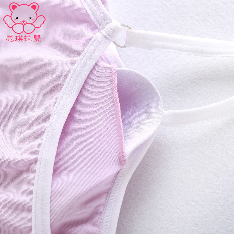 Girls bra without steel ring puberty girls underwear 10-13-15 years old middle school students sling bra