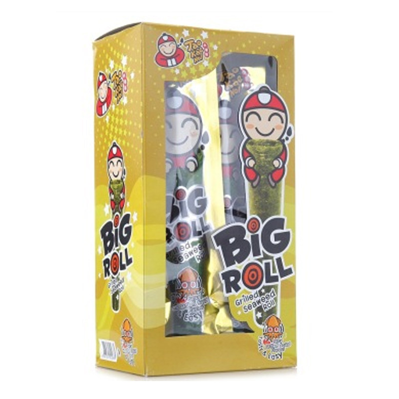 【天猫超市】泰国进口苔 小老板香脆海苔卷 鱿鱼味 36g/盒