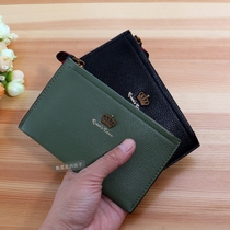 Autumn and winter New European and American womens retro small wallet Coin card bag students holding zipper wallet