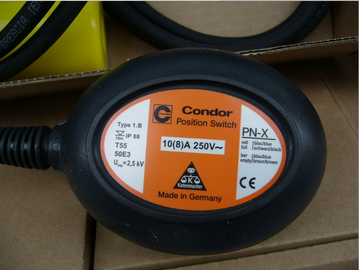 German Condor with round PN-X GE 3 m cable type floating ball liquid level switch pig bile floating polo