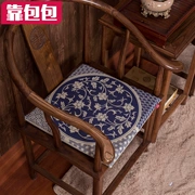 Bằng túi màu xanh và trắng sứ đệm Trung Quốc nhà hàng cổ điển ghế ăn đệm Ming và Qing bằng gỗ gụ cổ điển sofa đệm pad dày