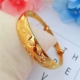 Vàng mạ vàng vàng phai dài giả vàng vòng đeo tay nữ đầy sao đẩy vòng tay cát vàng cưới cô dâu trang sức