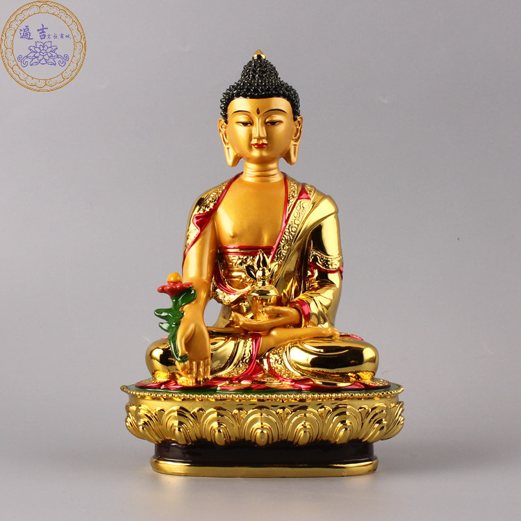 Pharmacists like Samsung Buddha Tibetan Buddha Tantra Pharmacist Buddha Resin Plated Five-Far Buddha Like Achieved Buddha Frontier