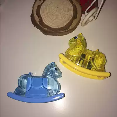 Transparent wooden horse three-dimensional shape pencil sharpener Turn pen planer to sharpen stationery