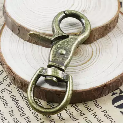 DIY keychain-lobster buckle dog keychain accessories retro bronze