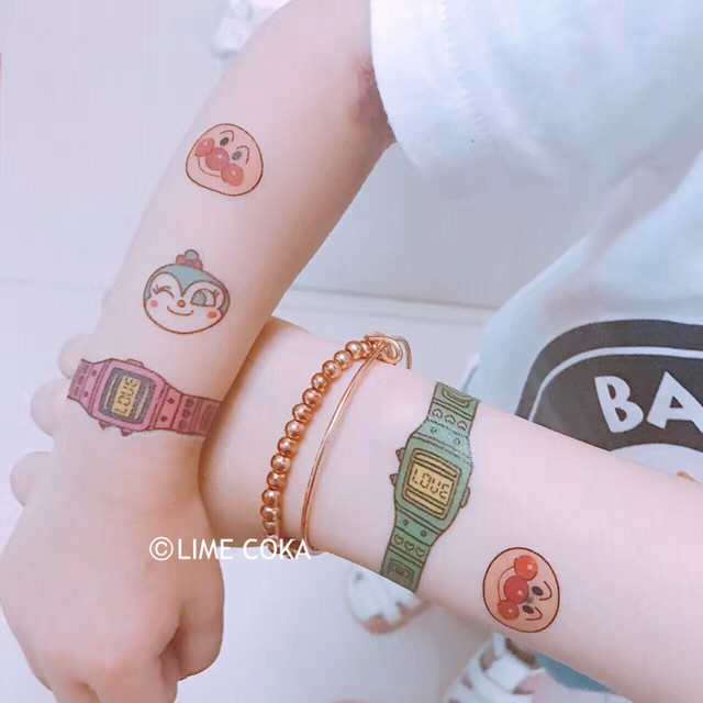 ສິ້ນດຽວການຂົນສົ່ງຟຣີສະຕິກເກີກາຕູນ tattoo ເດັກນ້ອຍທີ່ປອດໄພ, ເປັນມິດກັບສິ່ງແວດລ້ອມແລະກັນນ້ໍາສະຕິກເກີກາຕູນແຂນງາມ