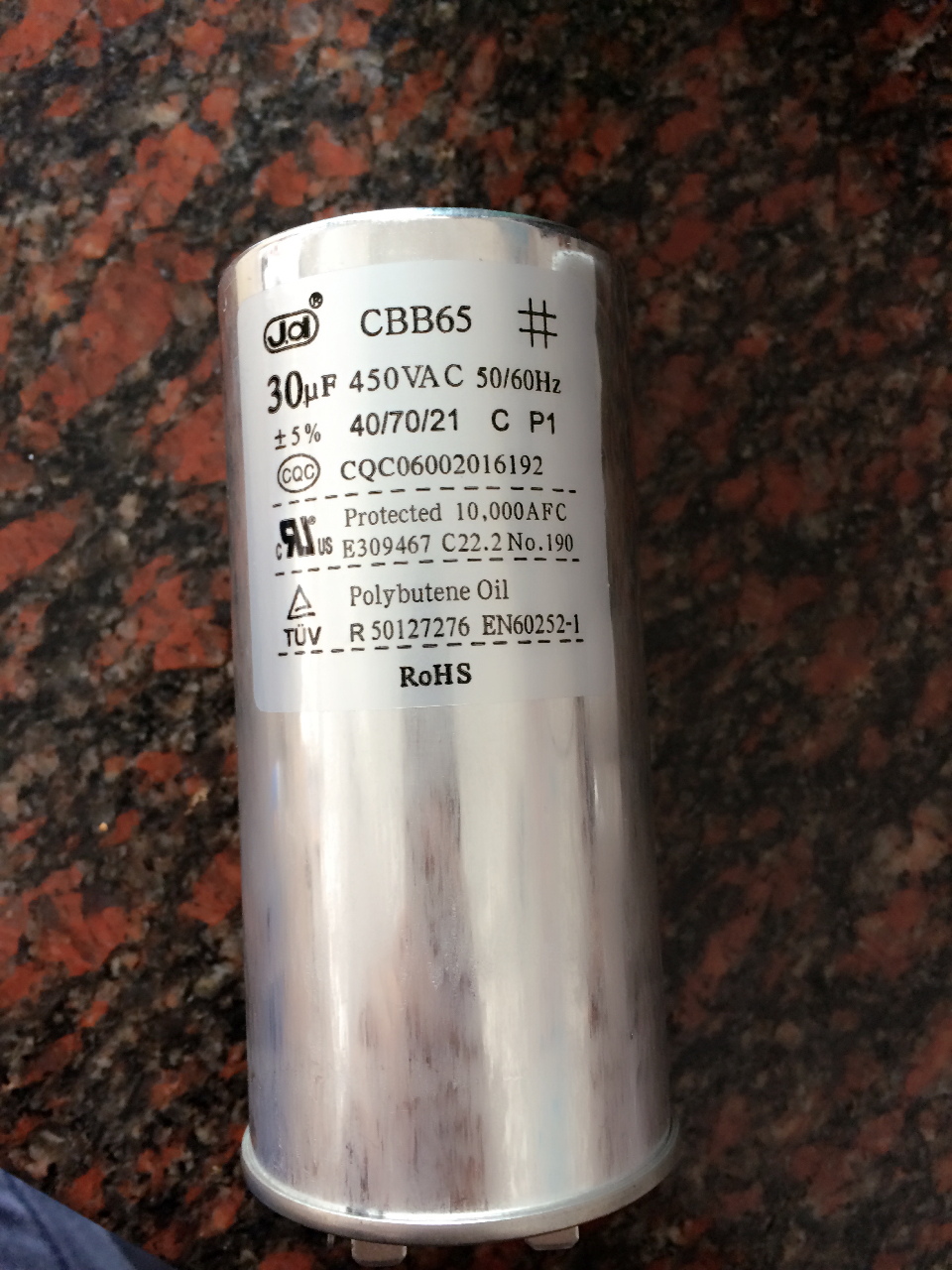 CBB65g Gree air conditioning capacitor Air conditioning capacitor 40uf 450V compressor capacitor