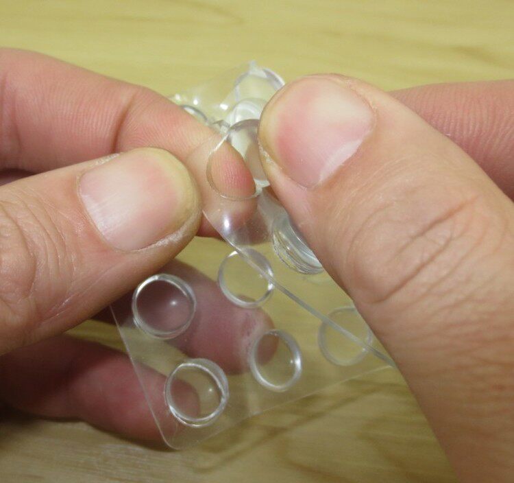 Japan KM overall cupboard door wardrobe door drawers Anti-crash cushion Silencing anti-slip rubber grain glass damping anti-slip mat