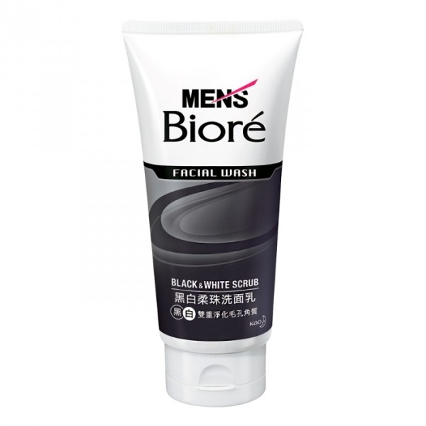 MEN's Biore 男性专用黑白柔珠洗面乳  100g台湾官网直邮进口