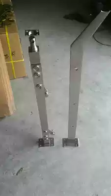 304 stainless steel stair column guardrail clamp glass railing column balcony engineering column 1050