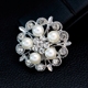 Thời trang Nhật Bản và Hàn Quốc hoang dã trâm cài nữ rhinestone ngọc trai ngọt phụ kiện trâm cài pin huy hiệu phụ kiện cài áo Trâm cài