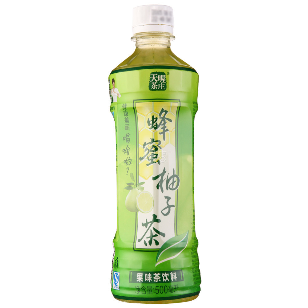 天喔茶庄 蜂蜜柚子茶饮料500ml/瓶
