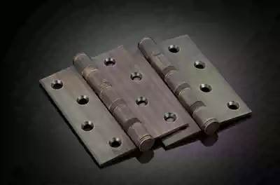 Haishiman imported stainless steel flat opening hinge 4 inch folding bearing wooden door slotted hinge silent hinge