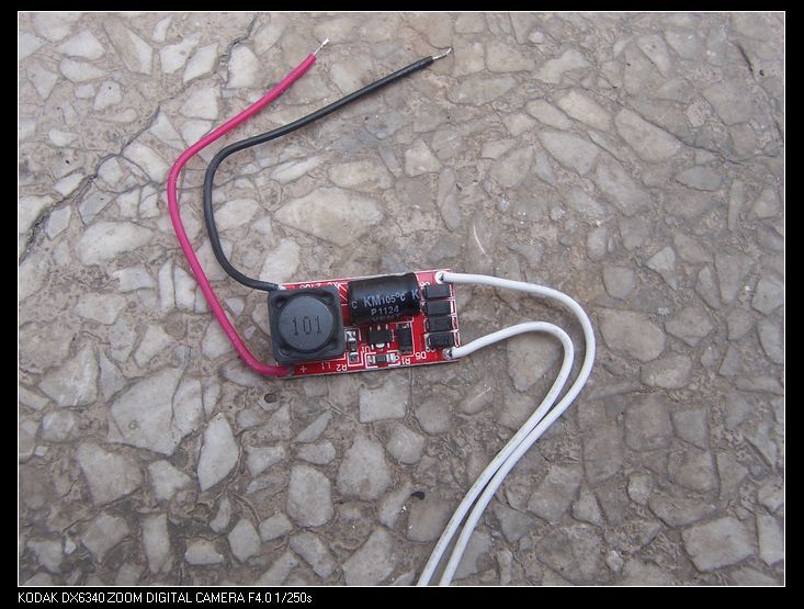 12-24v AC/DC input LED driver board for three LEDs in series