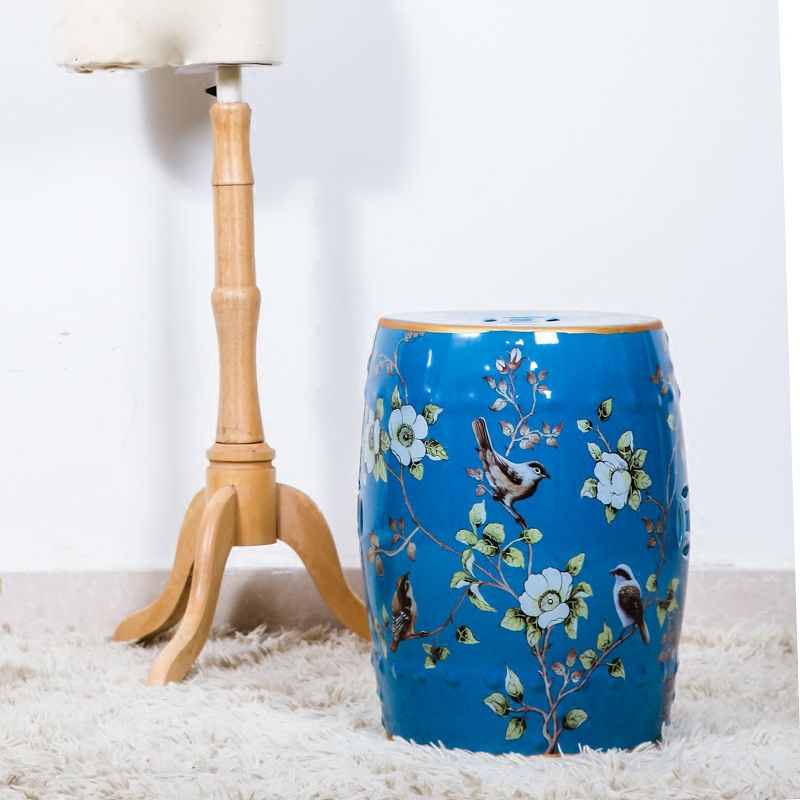 New Chinese style of jingdezhen ceramic drum who home furnishing articles New classic shoes who archaize bench side what decoration