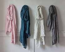 Washing pure linen scarf finished soft enzyme washing natural folding around neck - guarding cervical vertebrate anti - wind arts