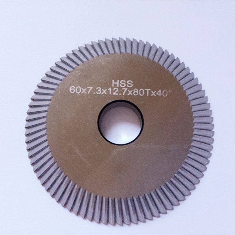 Wenxing multi-function double-head key machine 100A1 100A2 left knife 80 teeth double-sided knife (60x7 3x12 7)